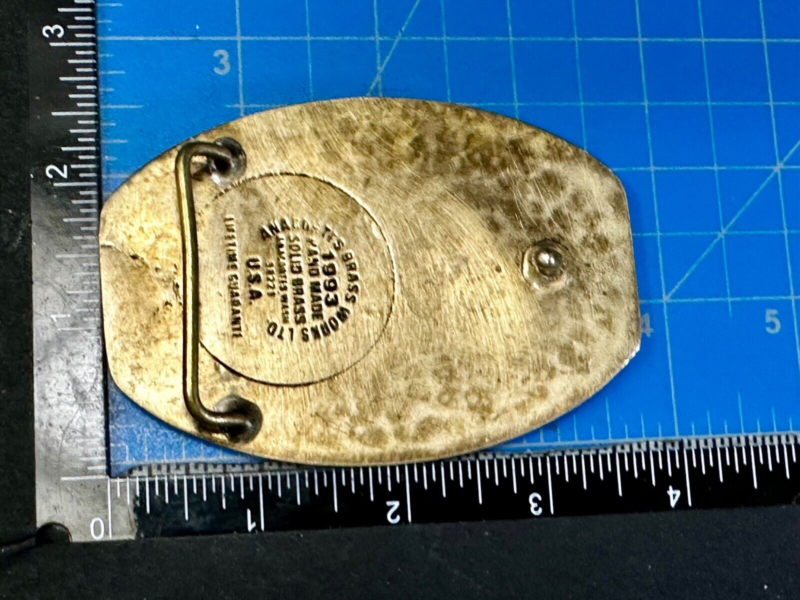 Ultramar Colt Construction Co 1993 Oils Quality W/ Safety Anacortes Belt Buckle