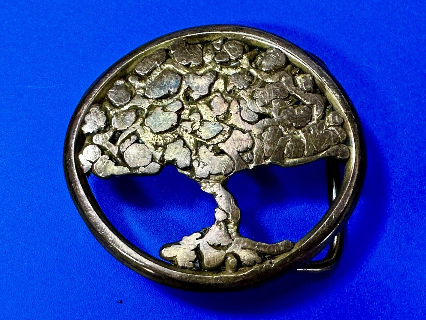 Tree of Life Abstract Open Work Hippy Vibe Artisan Cypress Belt Buckle