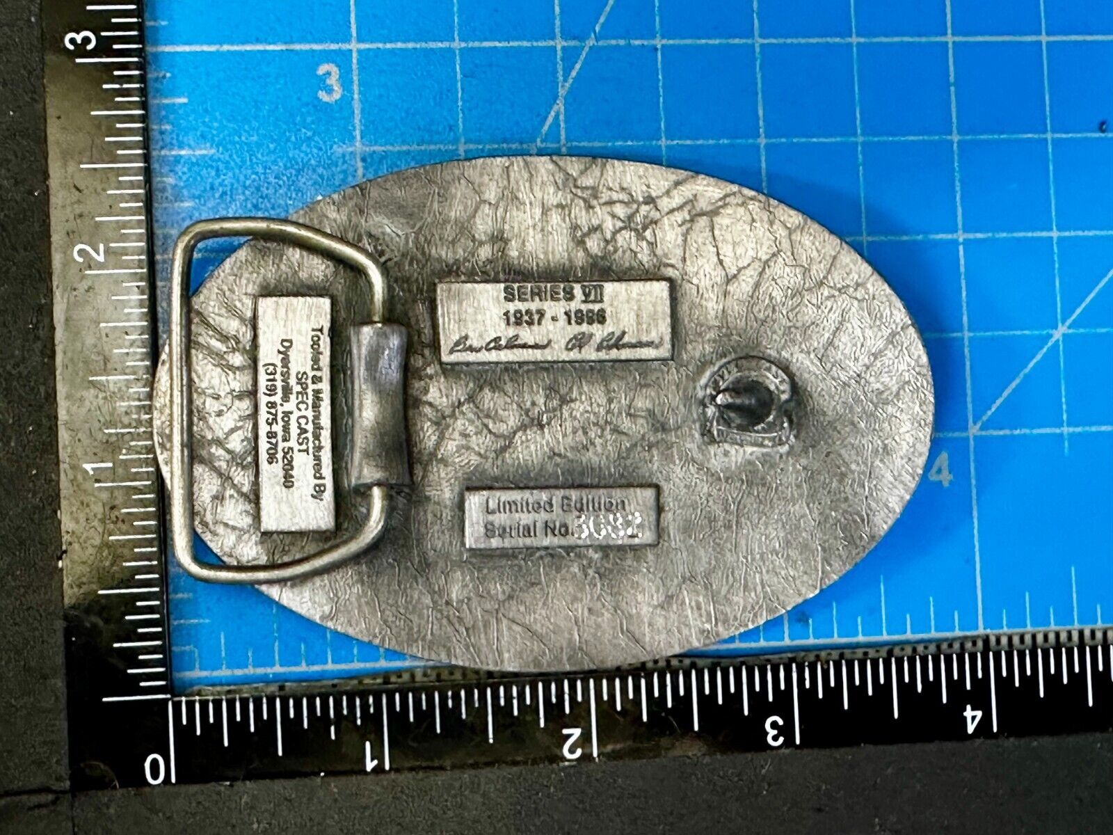 Tractor Implement Supply Replacement Parts Commemorative Silver Tone Belt Buckle