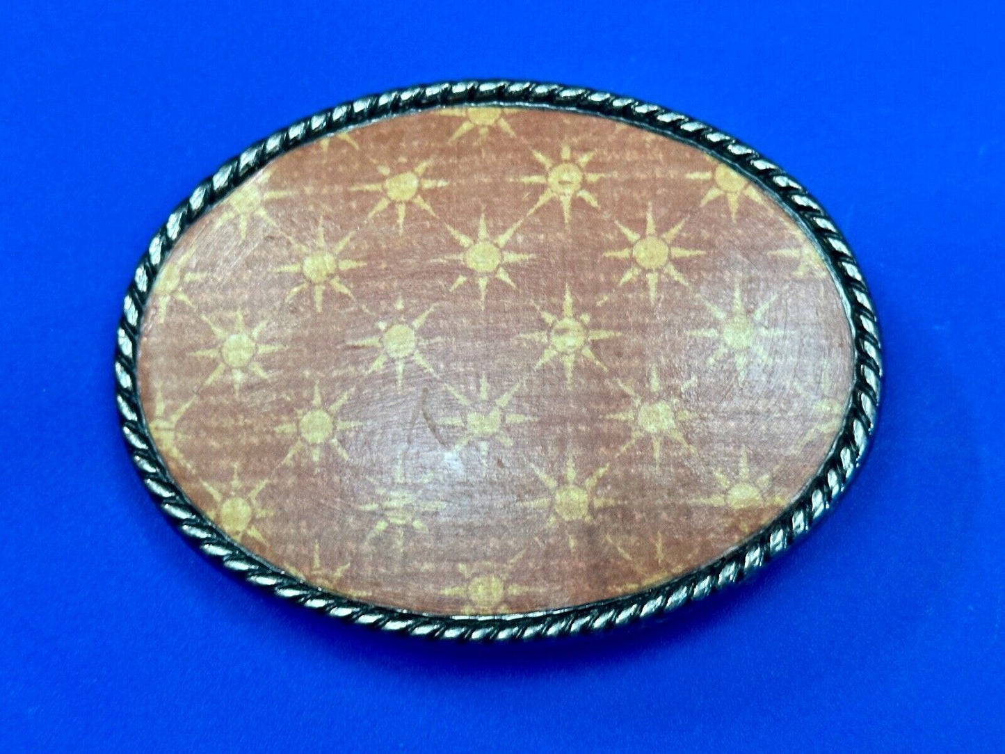 Twinkle Star - what I call wallpaper pattern vintage belt buckle by Ivan