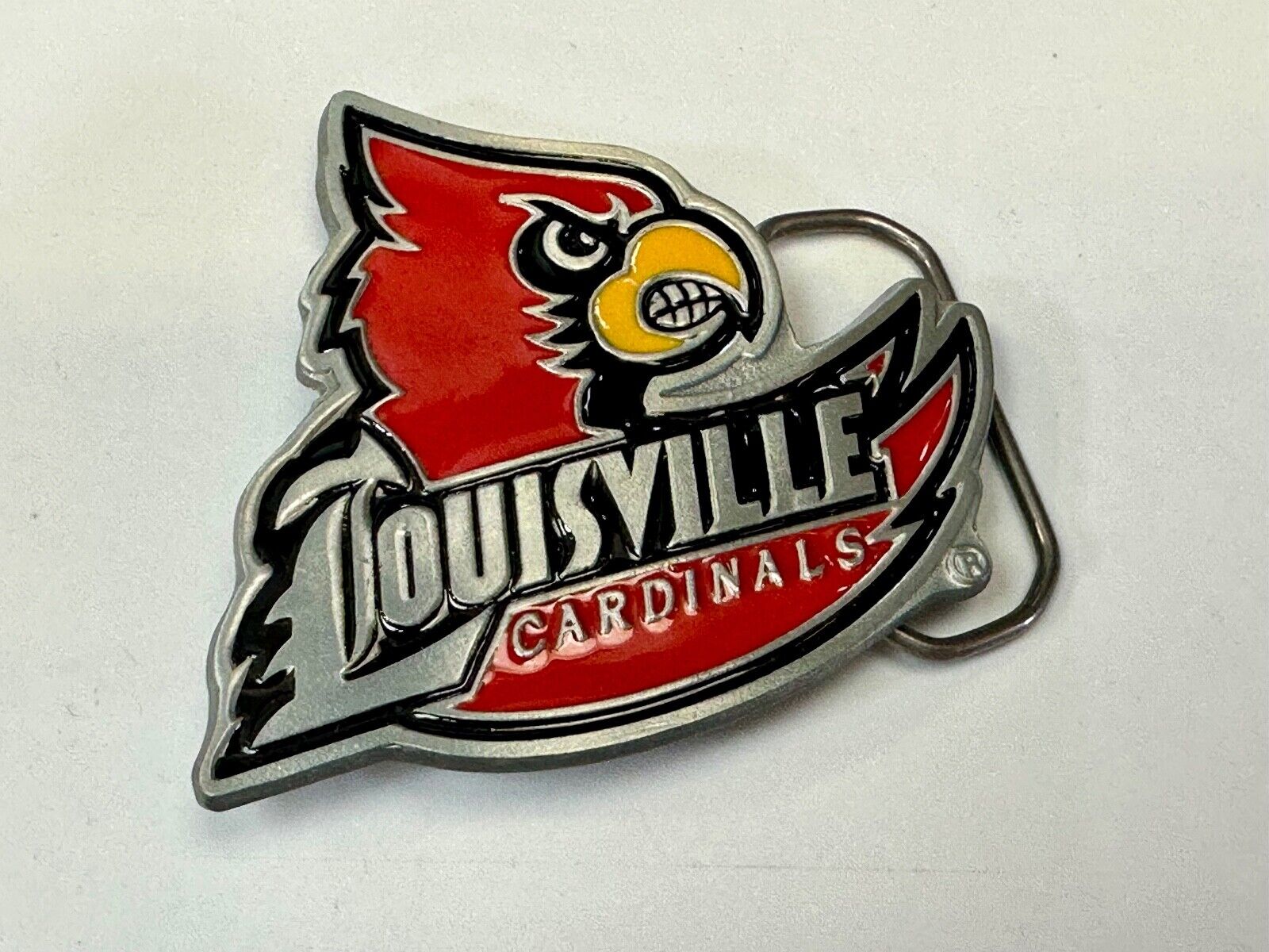 University of Louisville Cardinals NCAA Pewter Belt Buckle  ultimate fan gift!