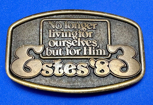 2 Corinthians, Estes 83 no longer living for ourselves, but for him belt buckle