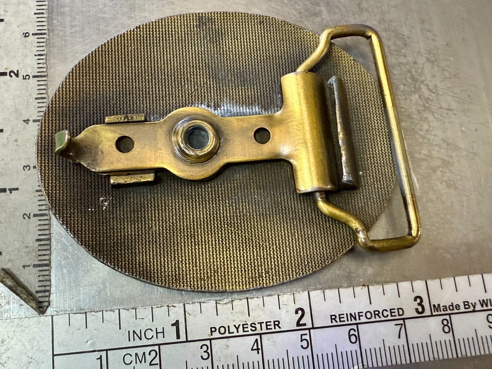 Antique Auto Show Secretary Illinois State 1995 Vintage Collectors Belt Buckle
