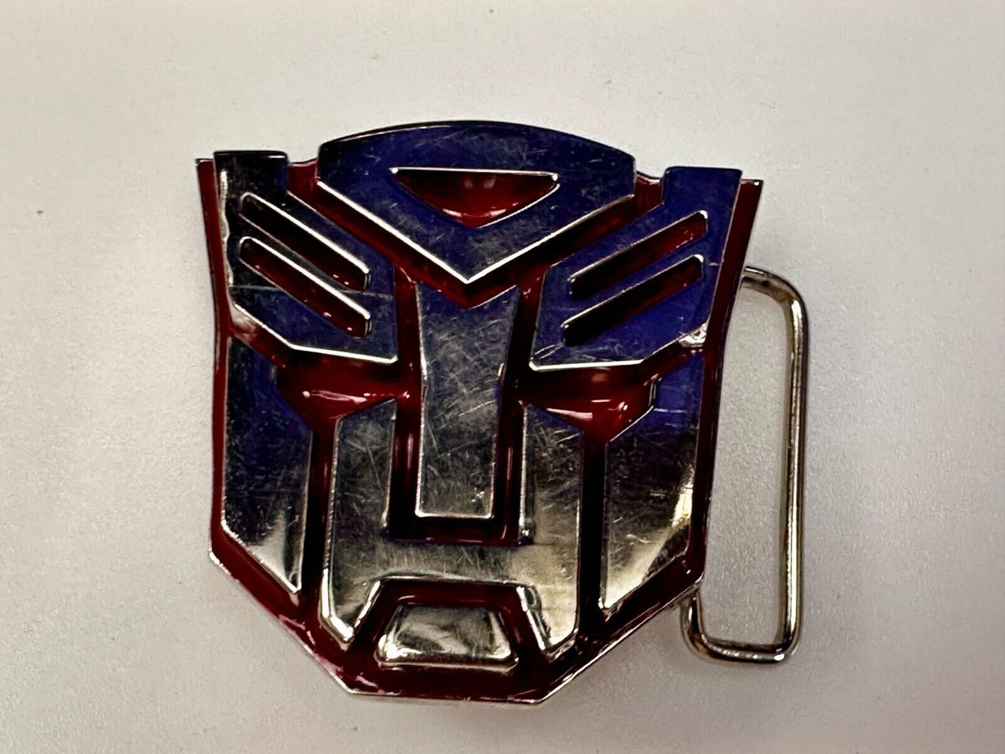 Transformers Autobot Optimus Prime Silver Red Color 2008 GTO Belt Buckle