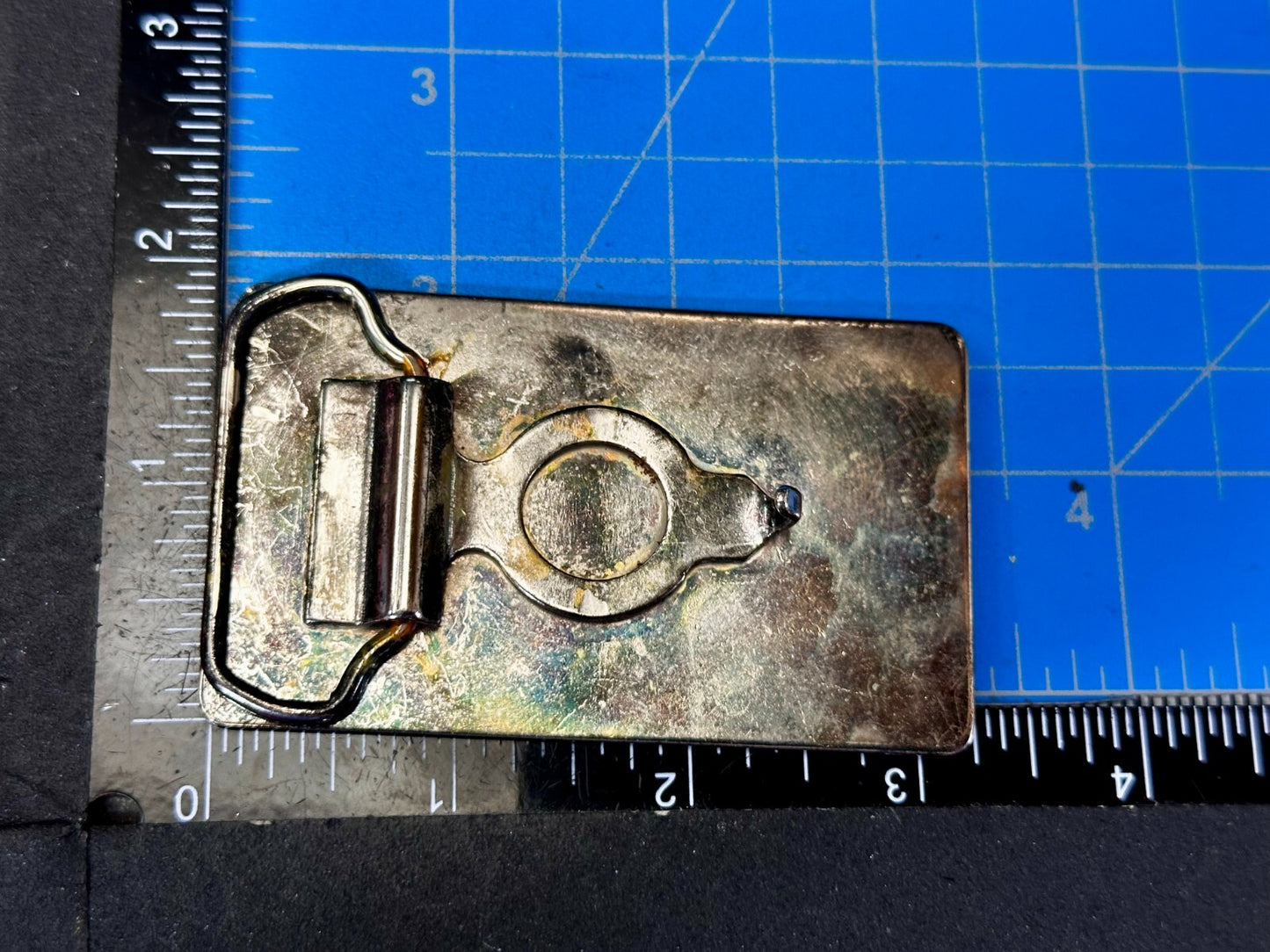 Alaska State Map Oil Pipe Line Vintage Commemorative Belt Buckle