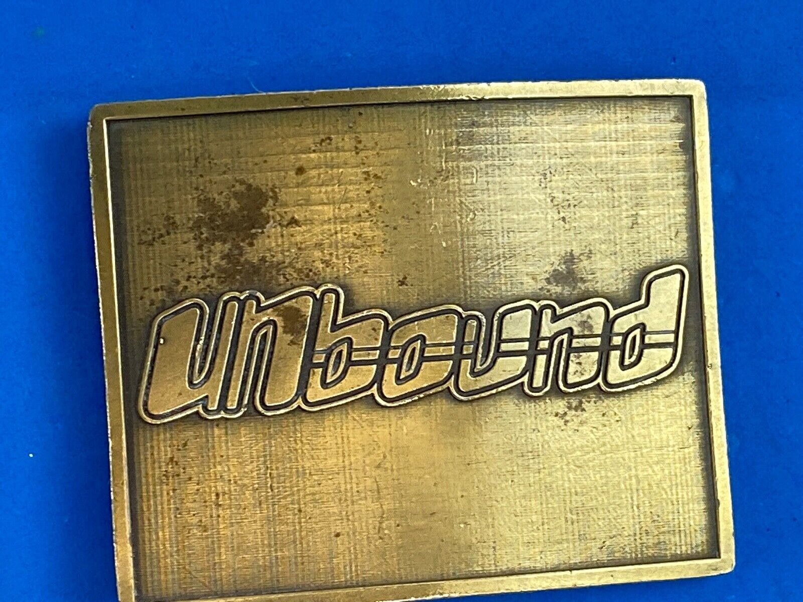 Unbound Promotional Belt Buckle Child Sponsorship Charity Based In Kansas City 