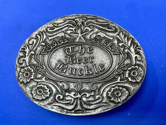 Bev Buckle The Beer Buckle Beverage Can Holder USA made Belt Buckle