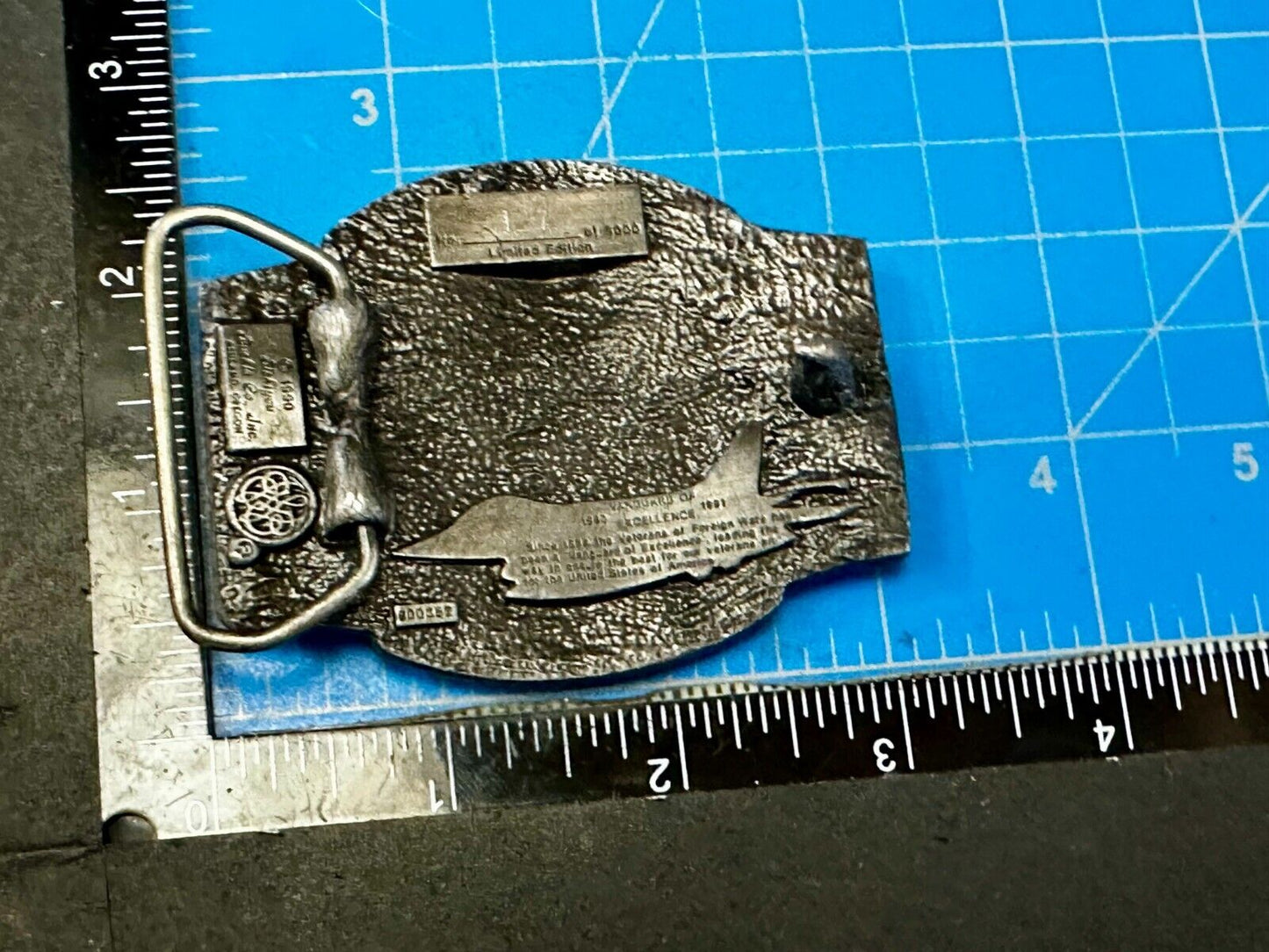 Vanguard of Excellence Veterans of Foreign Wars VFW 1990's Belt Buckle