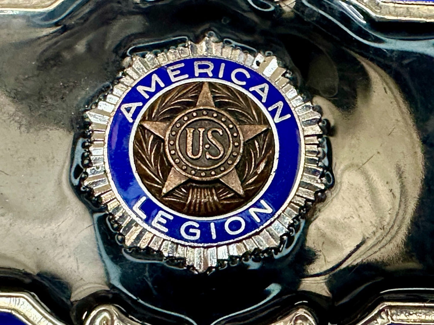 American Legion U.S. War Veterans Organization Commemorative Belt Buckle - W USA