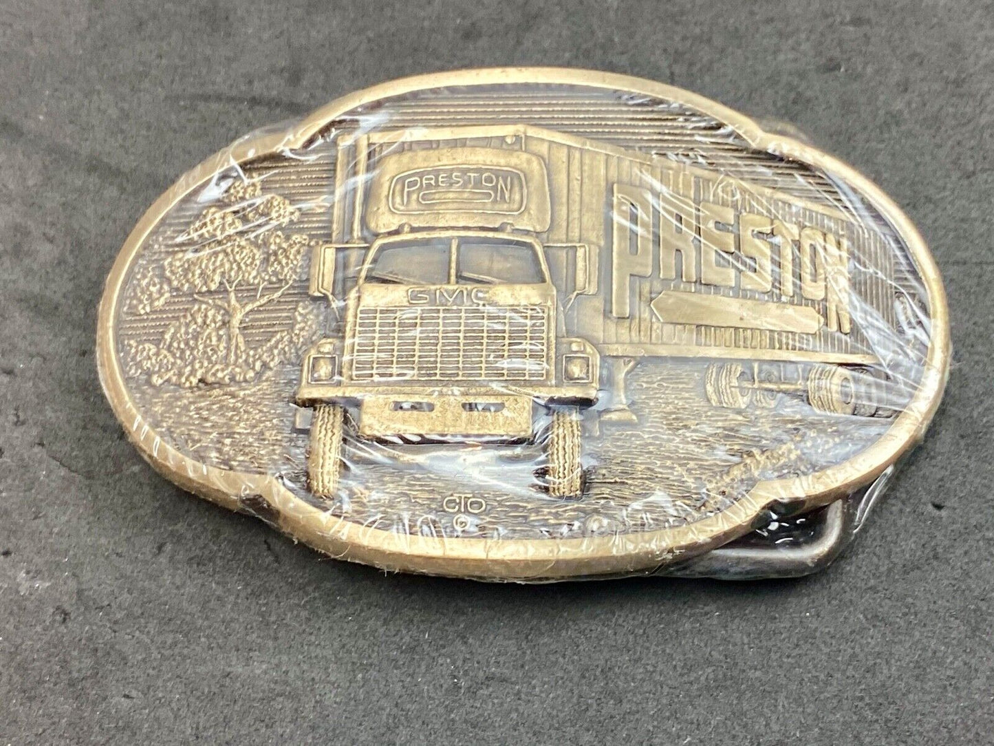 Vintage 1980’s Preston Semi drivers - BELT BUCKLE by O.C.Tanner