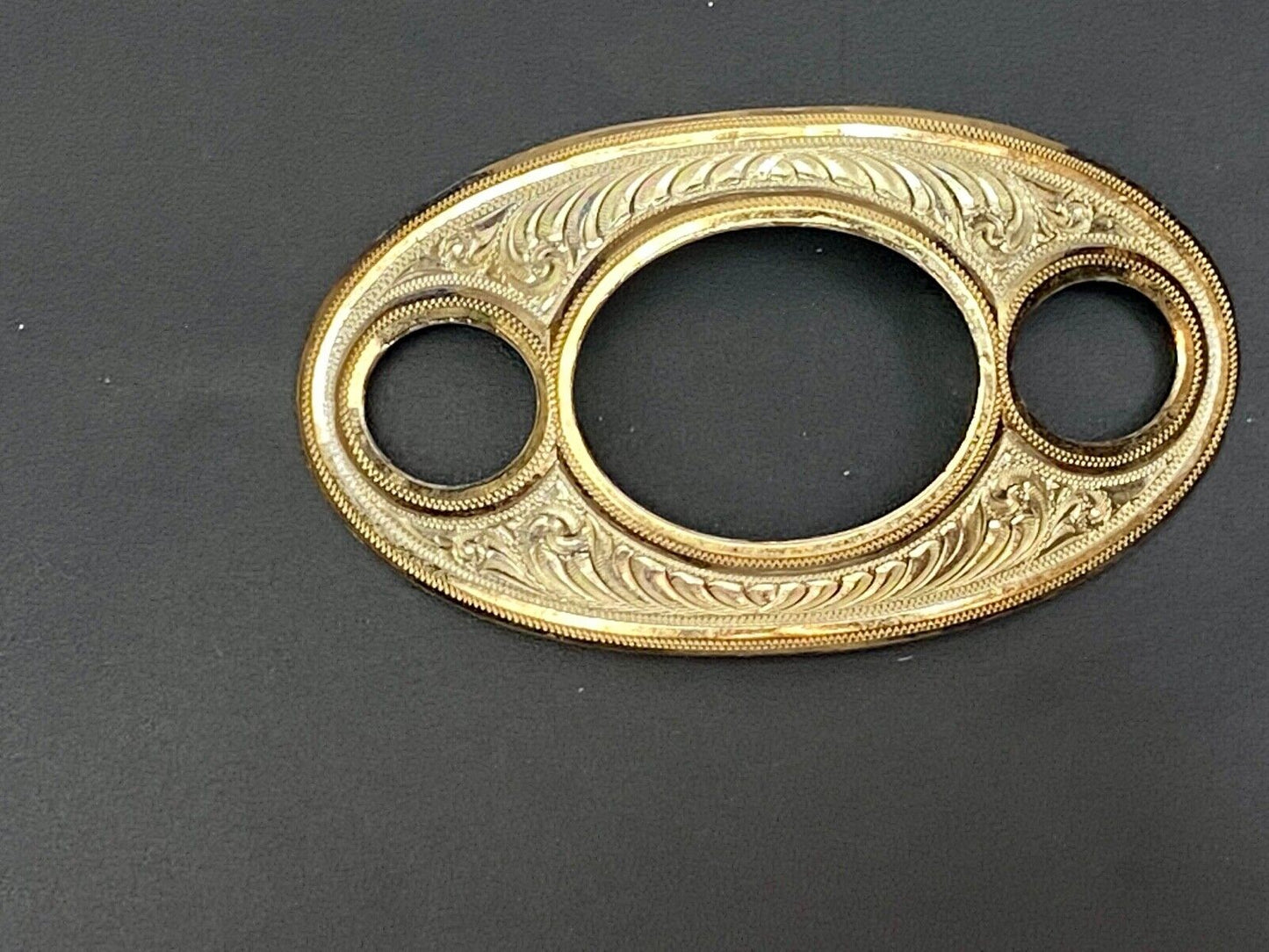 Unique Shape, Mixed Metal Western Flower Swirl Belt Buckle Scarf Shoe Purse Clip
