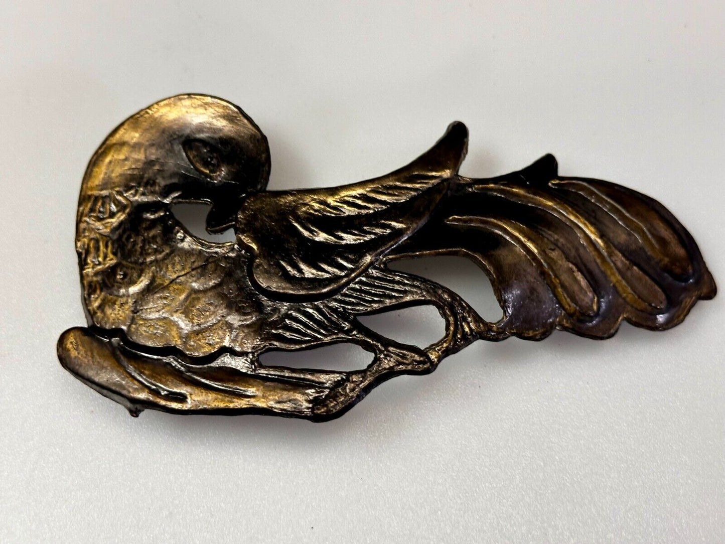 Unique Cockatoo Bird Parrot Figural Cutout Belt Buckle by Pyramid Belt Co
