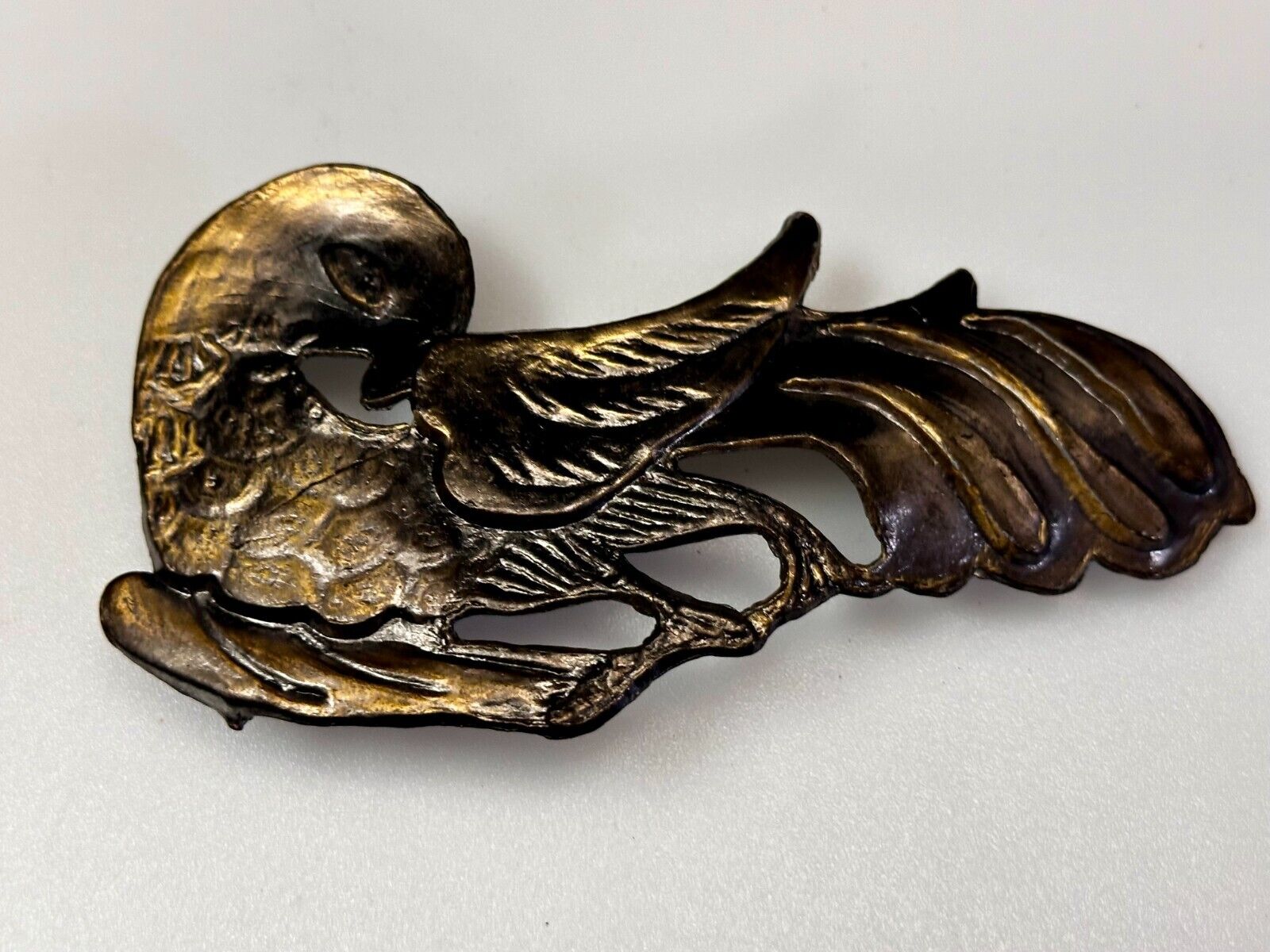 Unique Cockatoo Bird Parrot Figural Cutout Belt Buckle by Pyramid Belt Co