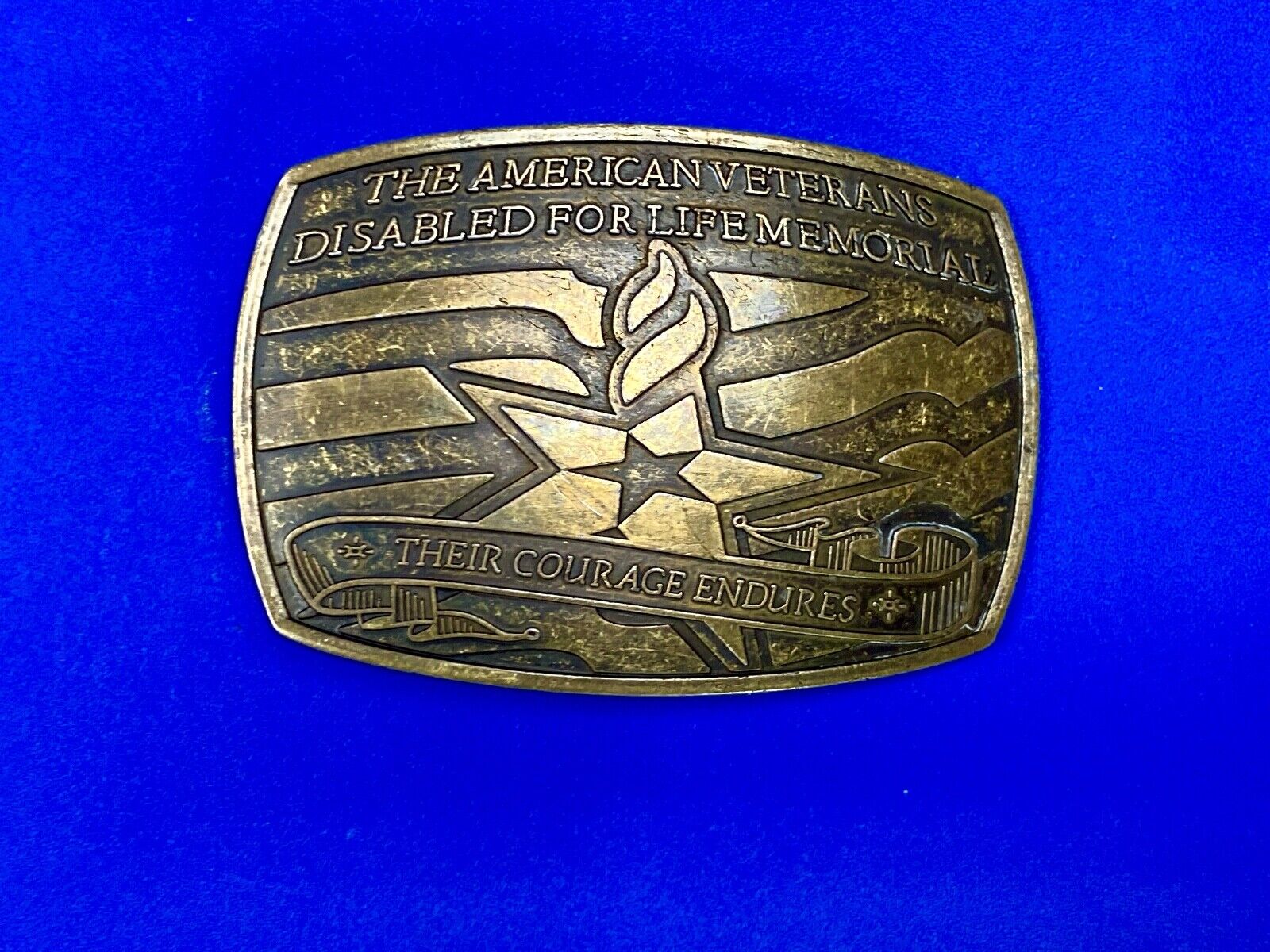 American Veterans Disabled For Life Memorial Commemorative Belt Buckle