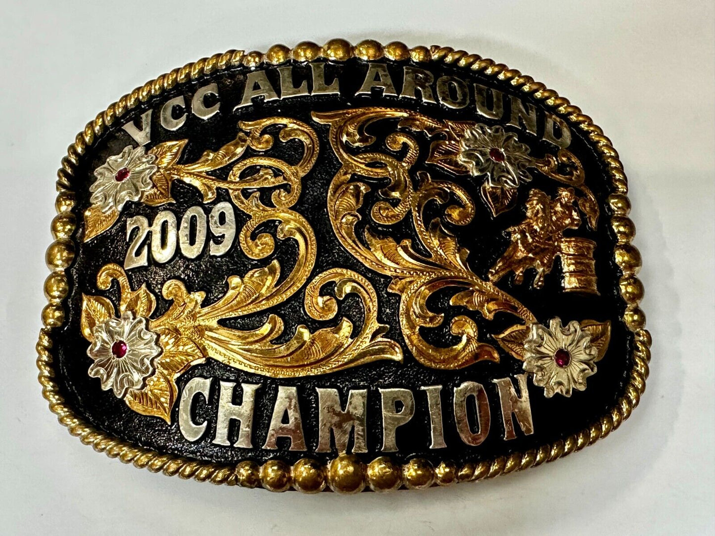 VCC All Around Champion 2009 Rodeo Trophy Belt Buckle by Cut Above Andy Andrews