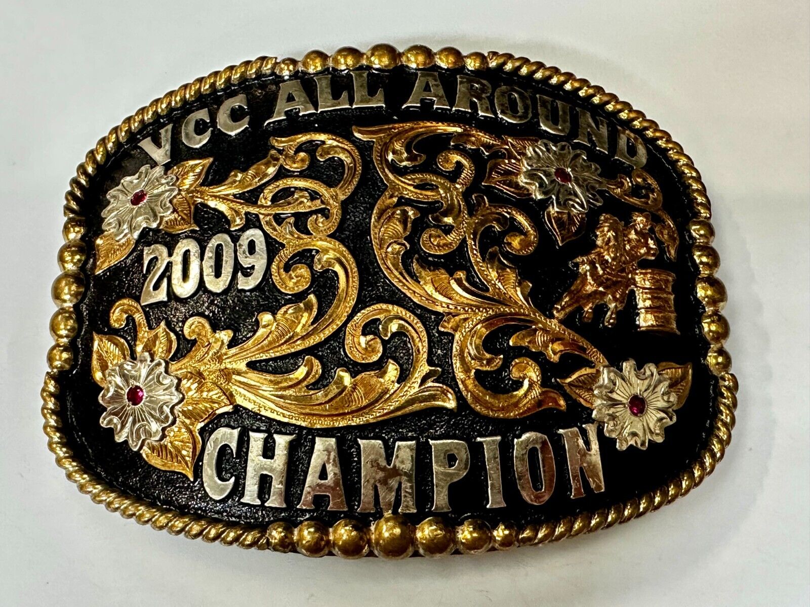 VCC All Around Champion 2009 Rodeo Trophy Belt Buckle by Cut Above Andy Andrews