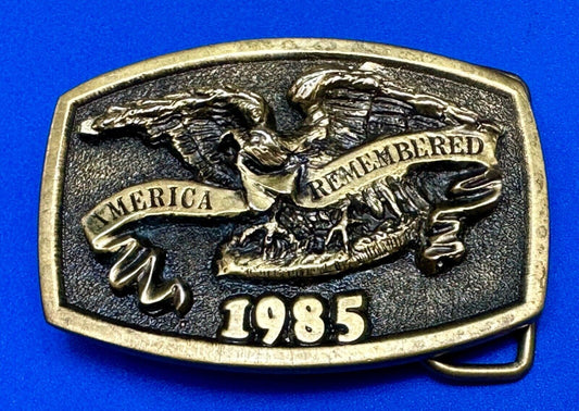 America Remembered - Park CITY  1985 belt buckle by Michael Ricker LIMITED NO 3