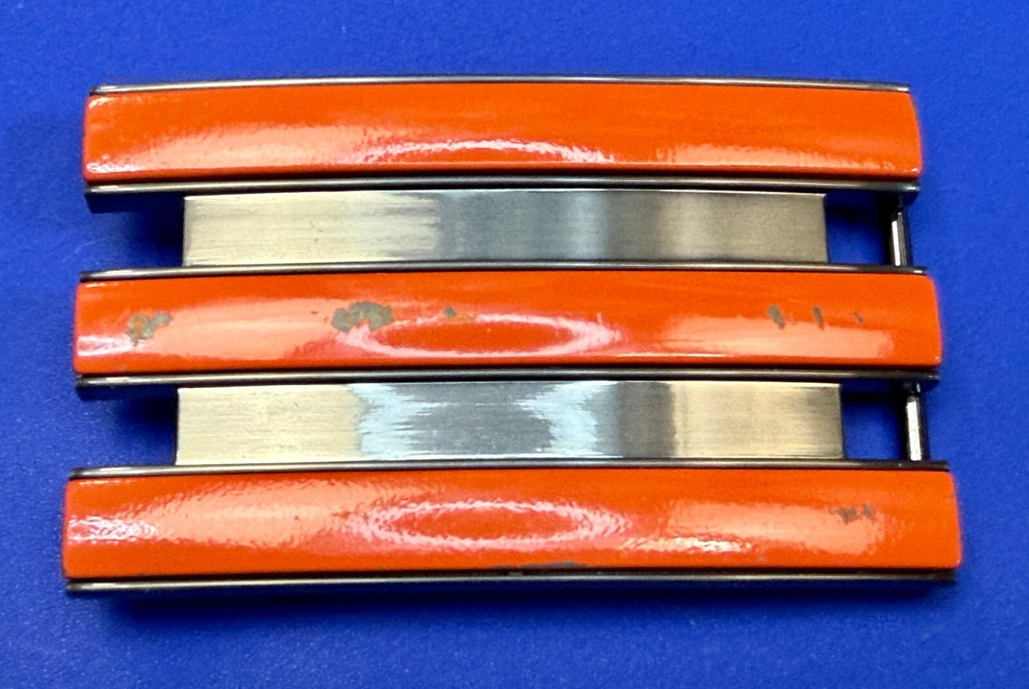 Adidas Golf Trophy Used Belt buckle - Orange on black stripes