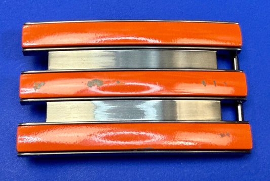 Adidas Golf Trophy Used Belt buckle - Orange on black stripes