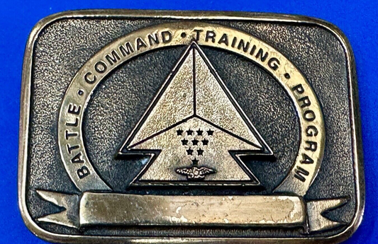 Battle Command Training Program US Army  award 1996 Western Heritage belt buckle