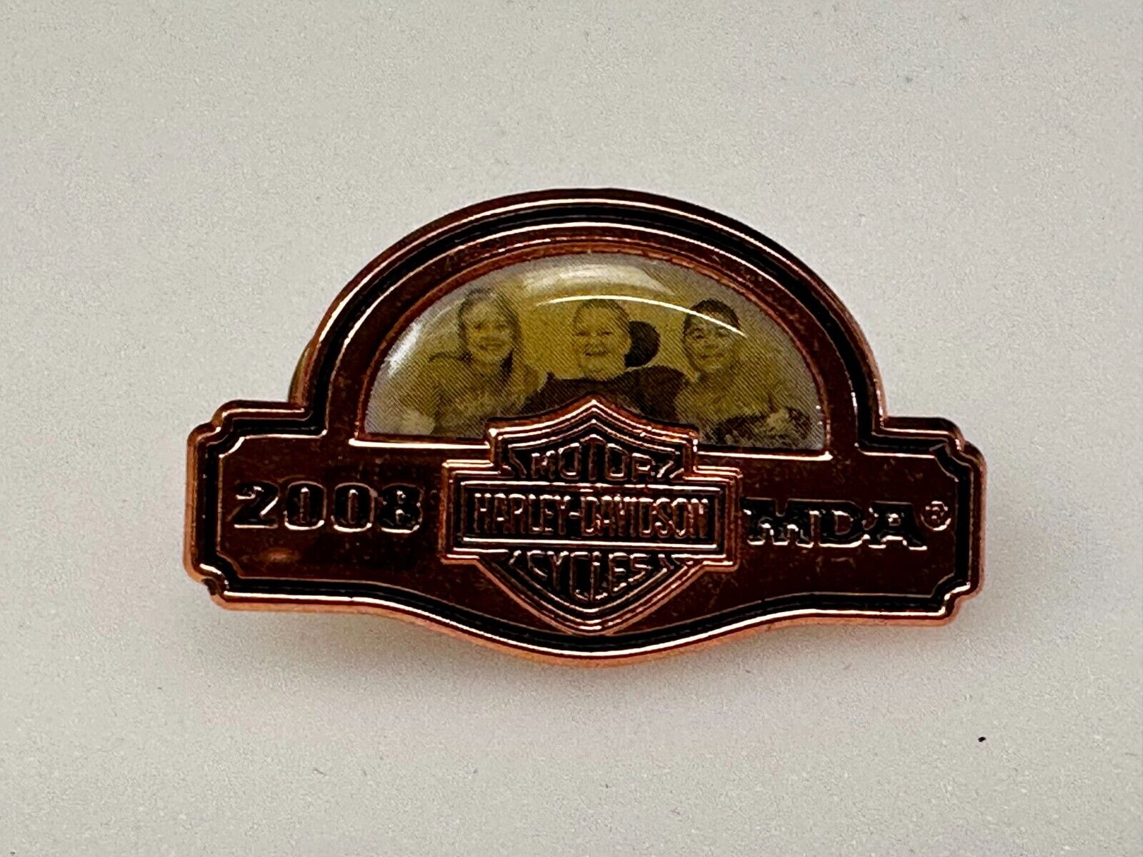 2008 MDA Ride Harley Davidson Motorcycle Logo Rider Biker Jacket Vest Pin