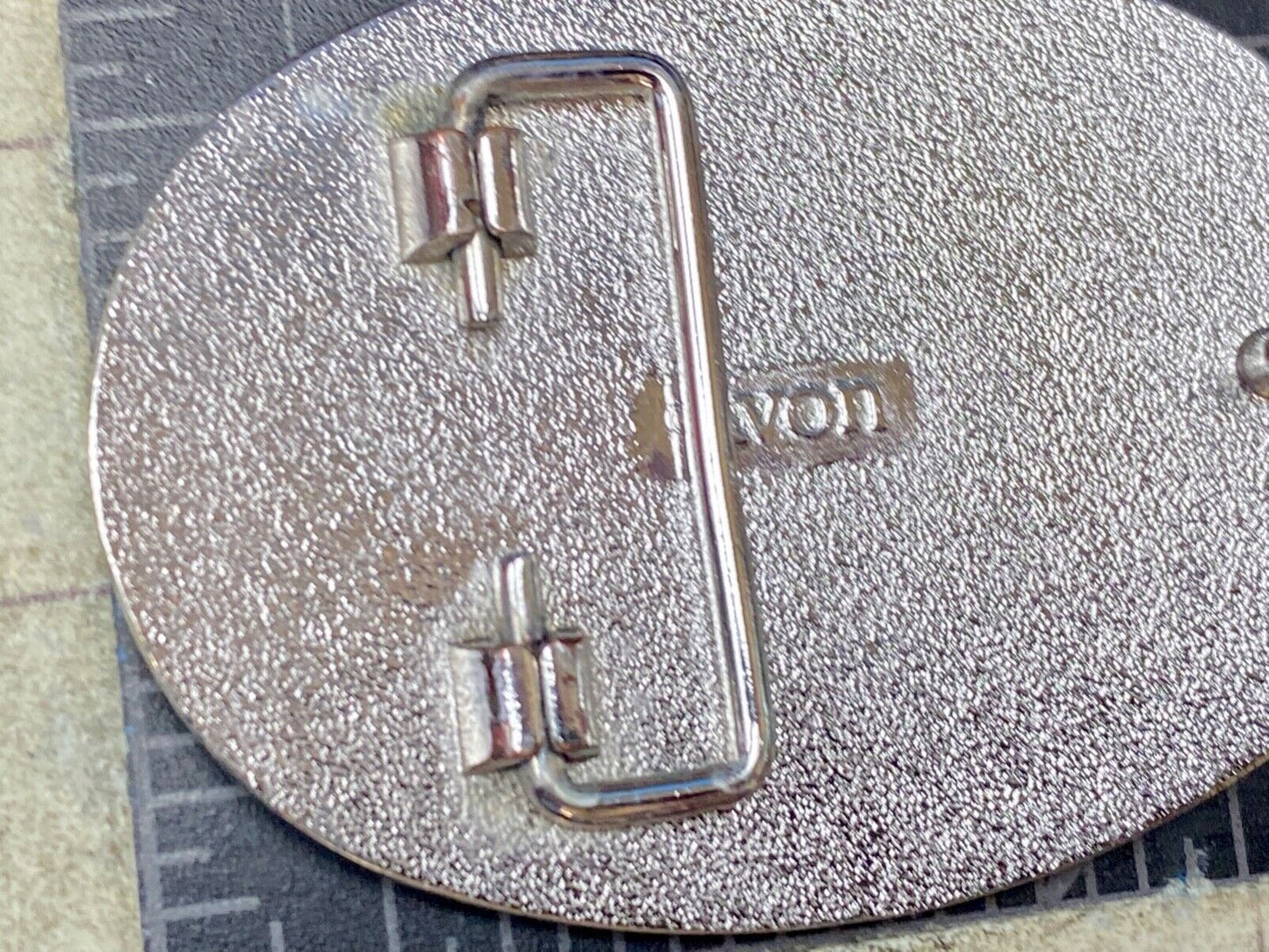 Vintage Avon Silver Tone Western Horse Saddle Cowboy Belt Buckle