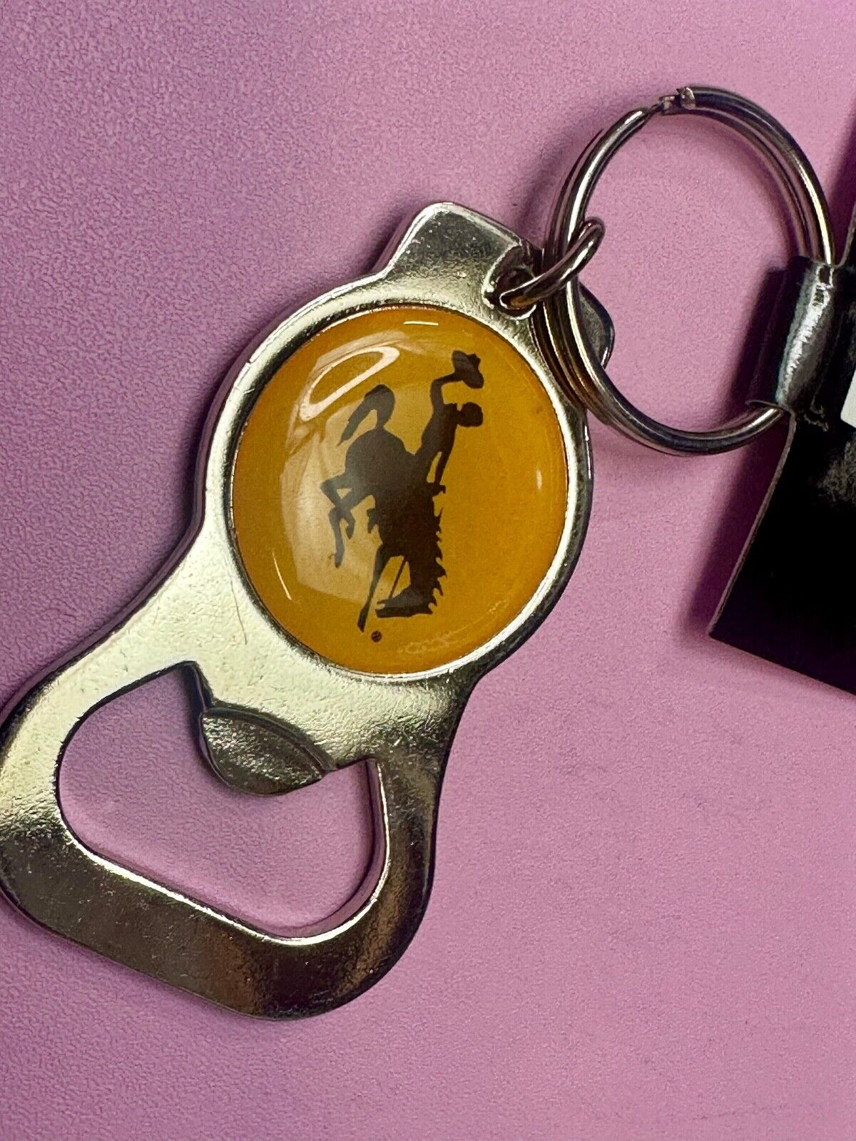 University of Wyoming Cowboys Bottle Opener Keychain Key Ring by Aminco