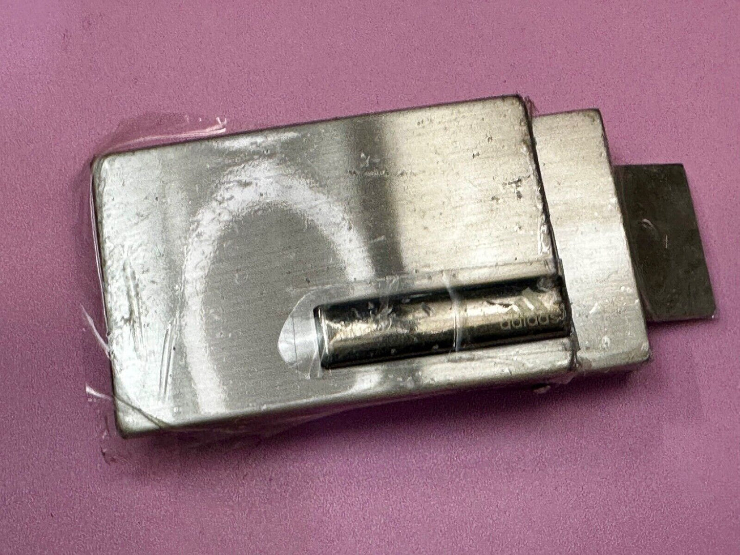 Adidas Clamp On Silver Tone Belt Buckle