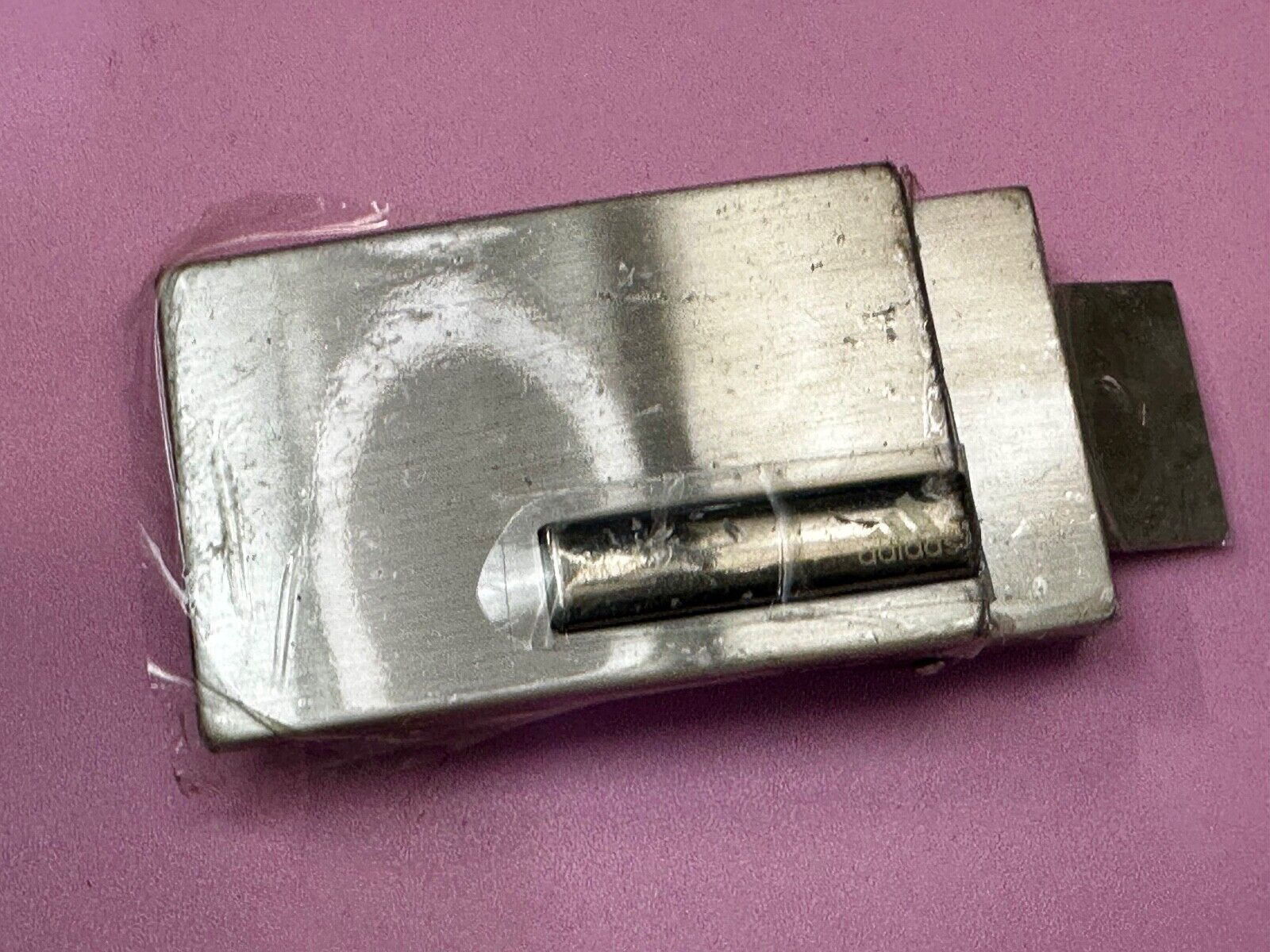 Adidas Clamp On Silver Tone Belt Buckle
