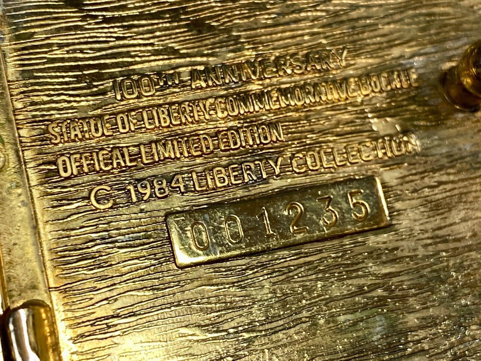 Vintage 1984 Patriotic Lady Liberty 100 Years Of Liberty Collection Belt Buckle