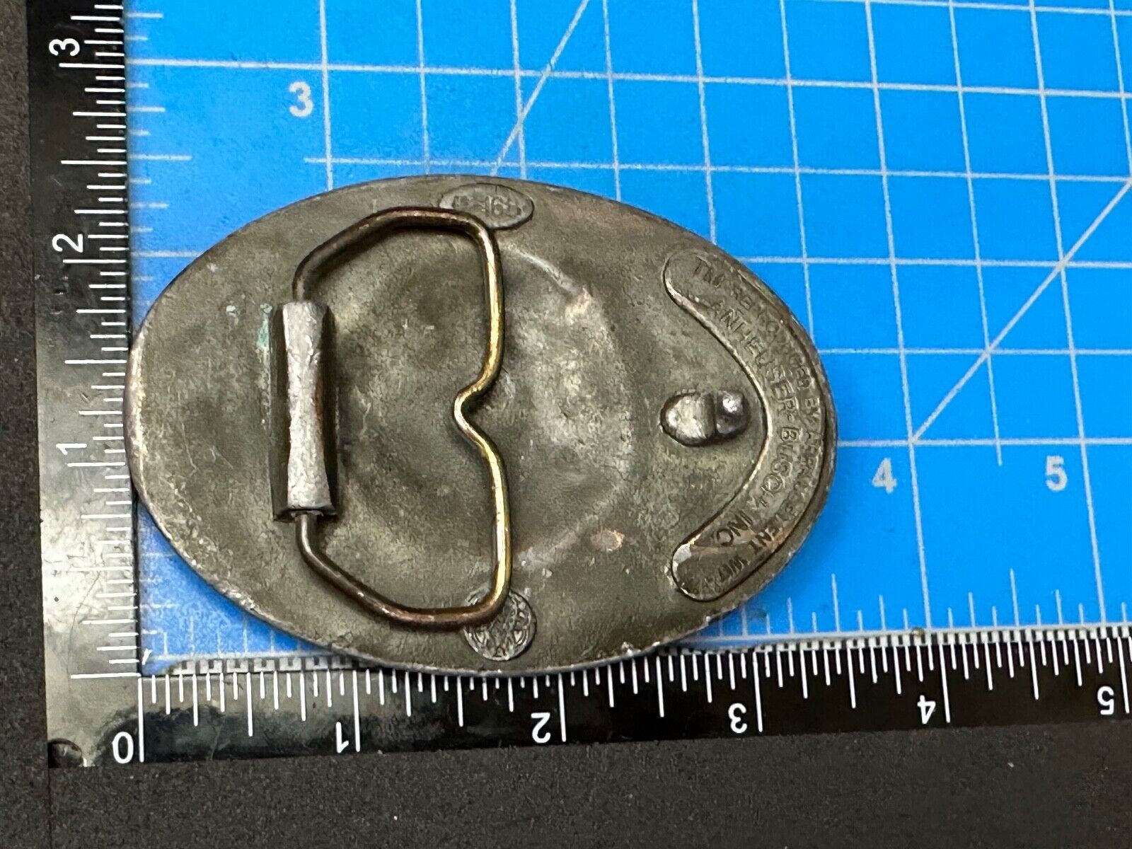ANHEUSER BUSCH Eagle Vintage Beer Collectors Brewery Company Emblem Belt Buckle