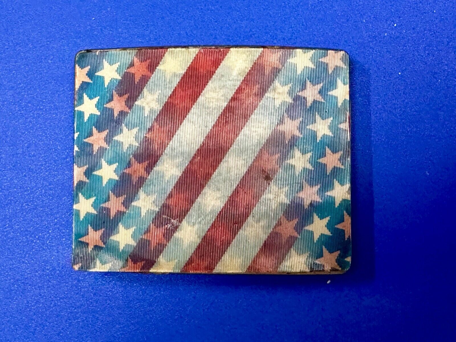 United States USA American Flag Patriotic Hologram Style Belt Buckle