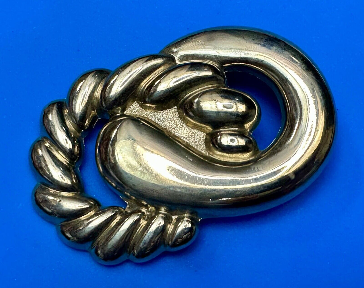Abstract Infinity Loop Hippie Boho Silver Tone Vintage Belt Scarf Slide Buckle