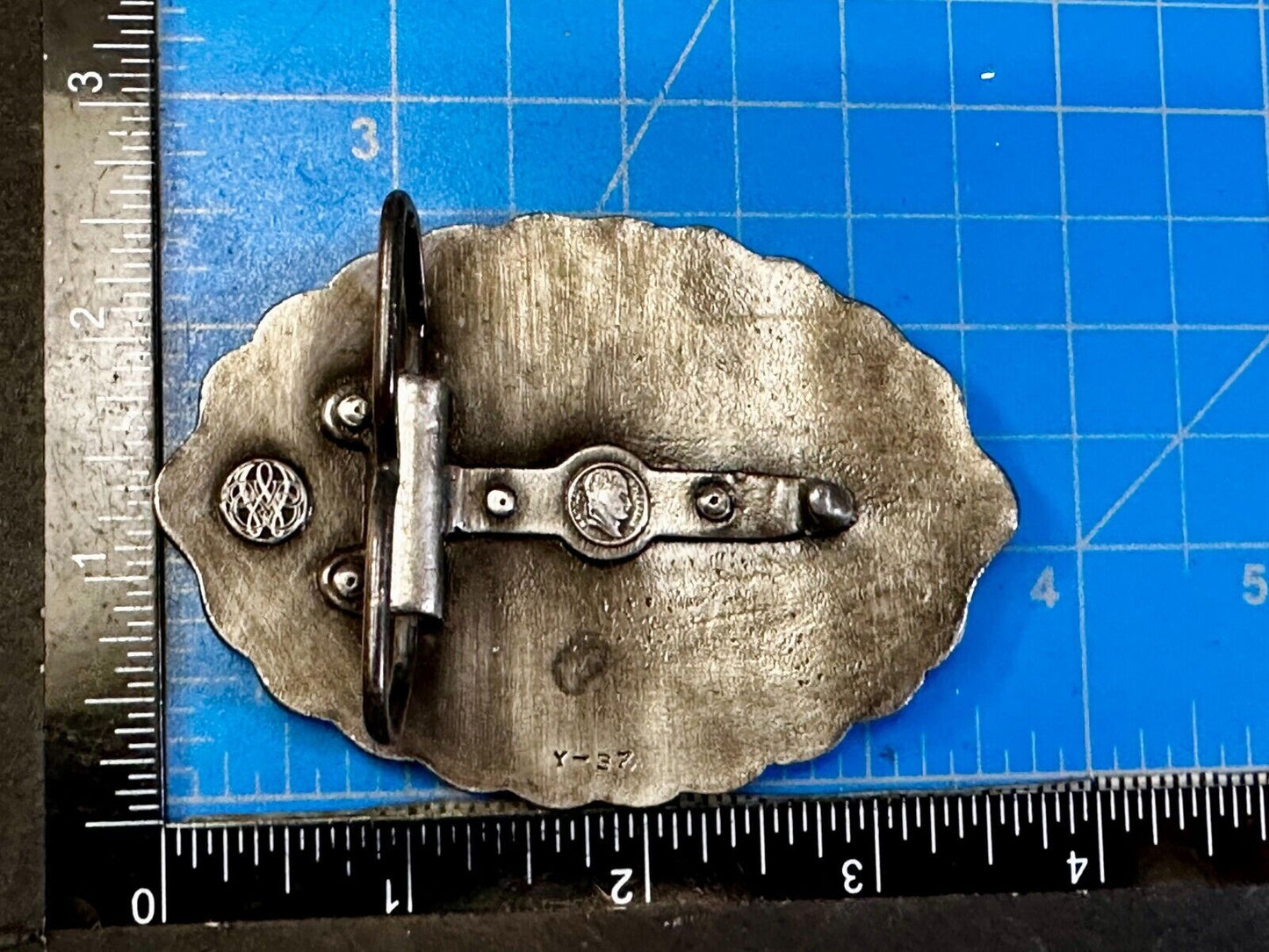 Usa Liberty Bell 200 Year Celebration Two Tone Patriotic Bergamot Belt Buckle