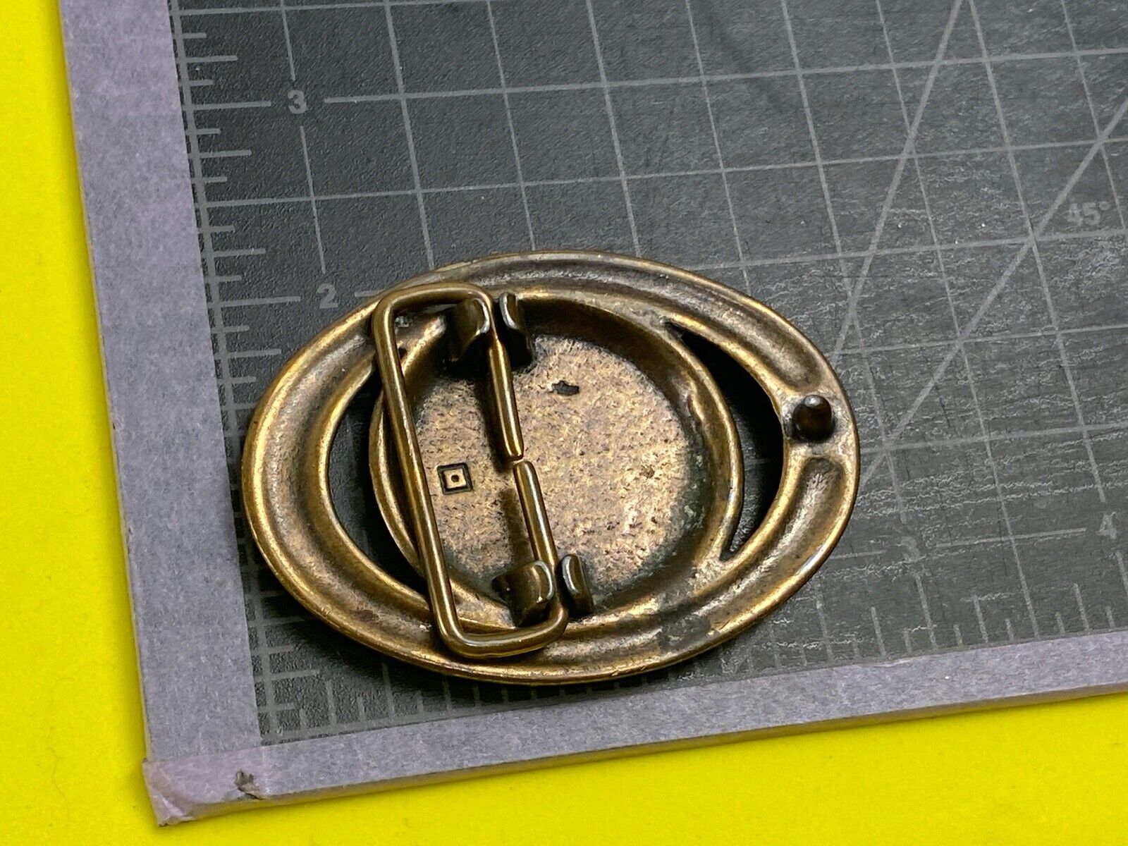 Vintage Diablo Cow Skull Western Belt Buckle 