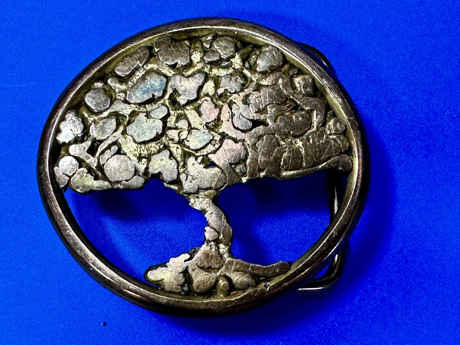 Tree of Life Abstract Open Work Hippy Vibe Artisan Cypress Belt Buckle