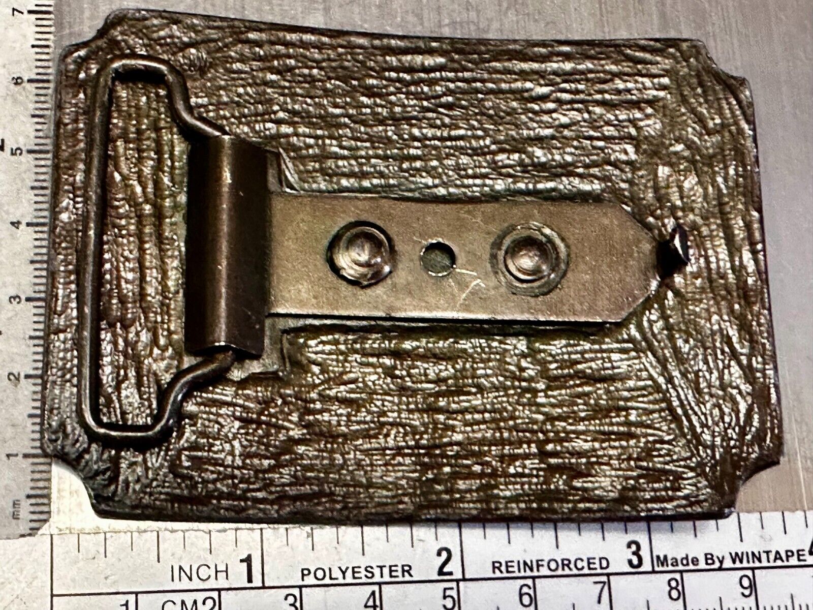 Amoco Oil Tall in the Saddle Wagon Brass Tone Western Cowboy Horse Belt Buckle