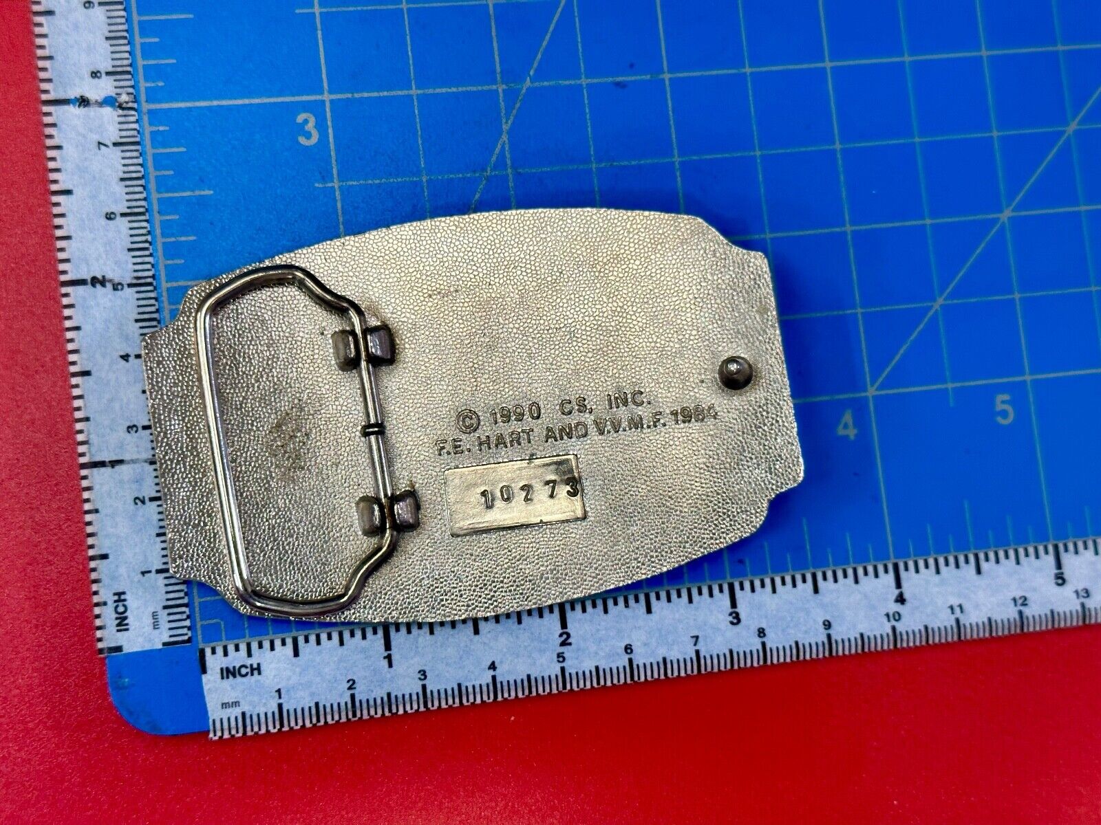 VIETNAM REMEMBERED 1959 1975 War Veteran Veterans F.E. Hart Numbered Belt Buckle