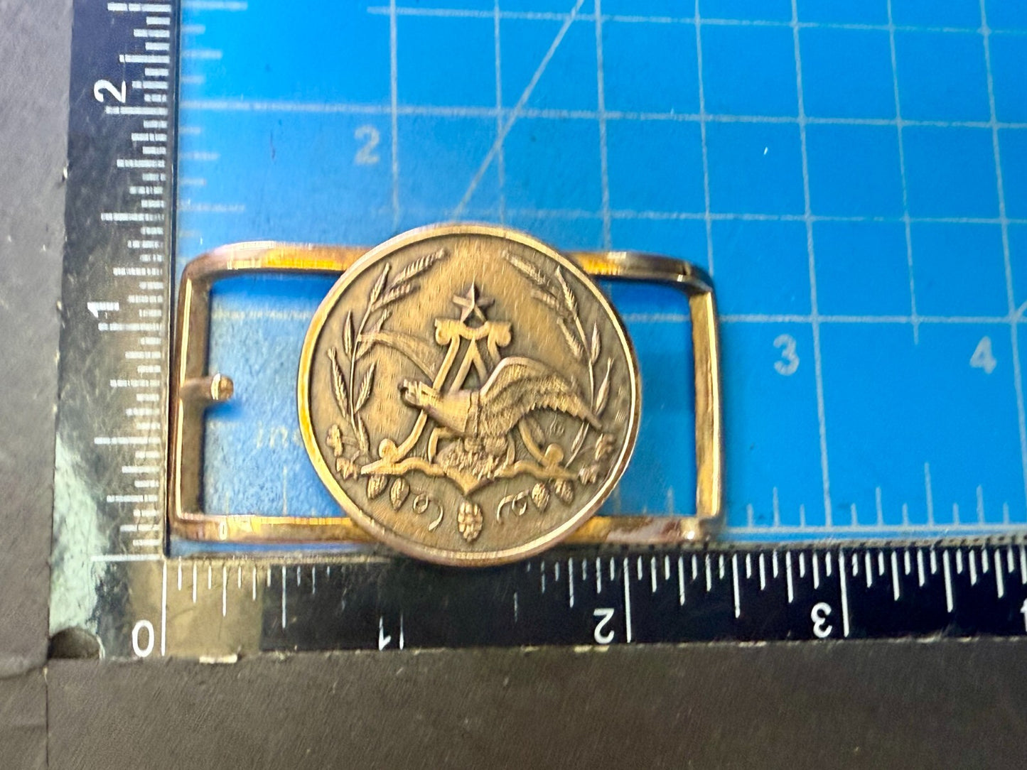 Anheuser Busch Beer Brewing Co Eagle Small Jostens Vintage Belt Buckle