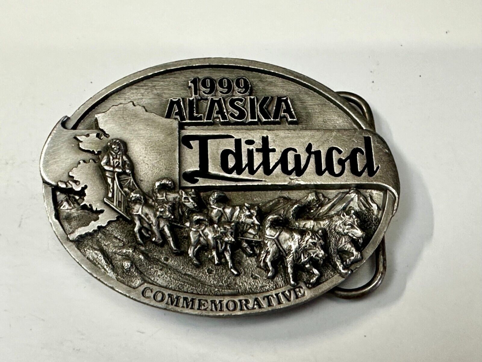 1999 Alaska Iditarod Commemorative Belt Buckle by Siskiyou