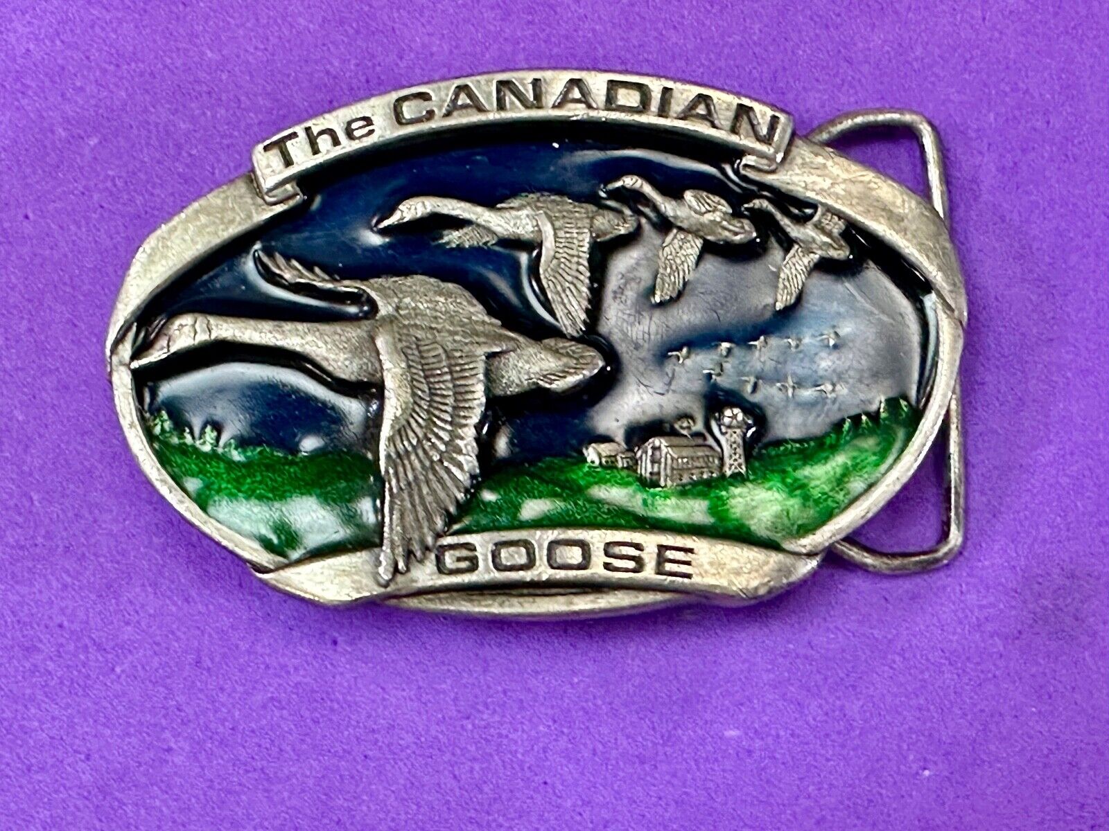 The Canadian Goose commemorative vintage 1983 bergamot belt buckle