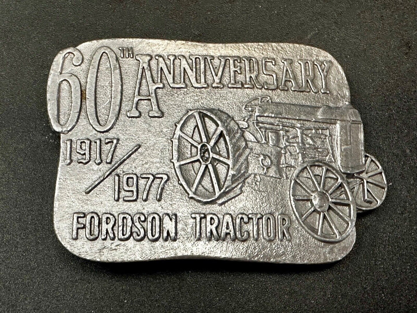 1977 Fordson Tractor - 60th Anniversary  Vintage Farming Collectable Belt Buckle