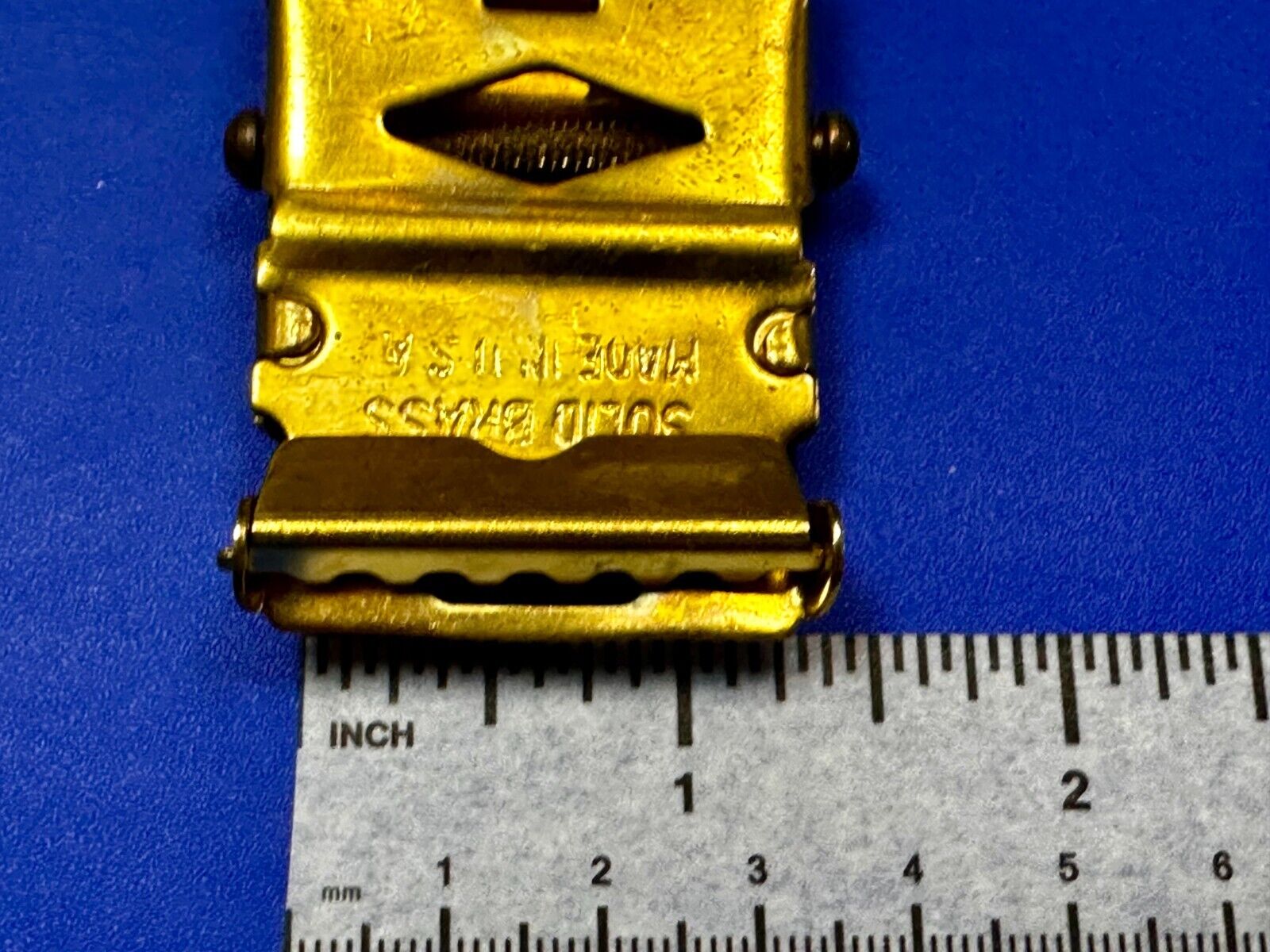 US Navy Aviator Officer Pilot Air Warfare Eagle Seal Brass Ratchet Belt Buckle