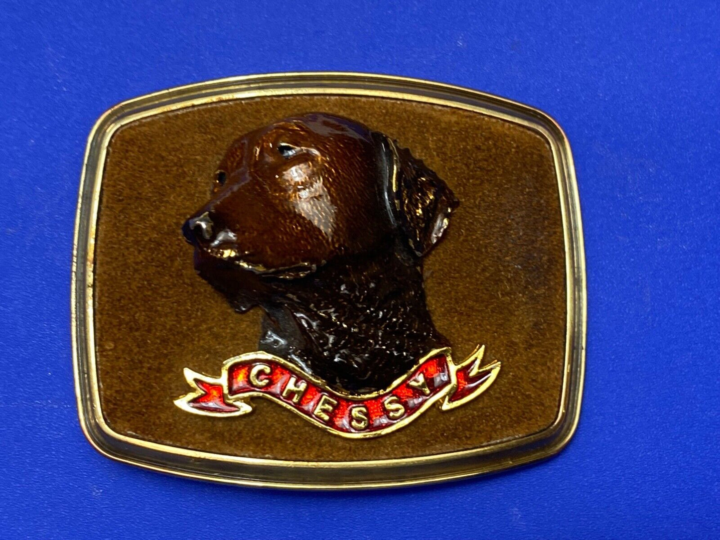 1979 Chessy Dog Breed Mans best Friend Raintree belt buckle