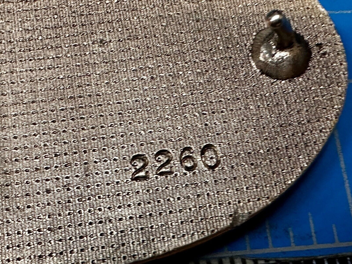 US Navy Fighter Jet Battleship Blue Anchor Vintage 3" Wide Belt Buckle #2260