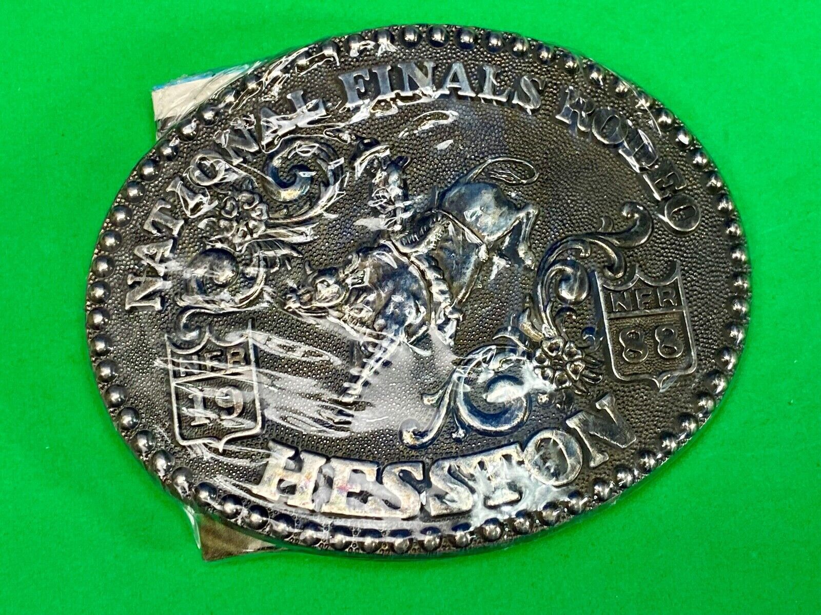 1988 NOS NFR National Finals Rodeo Adult Size belt buckle by Adm 