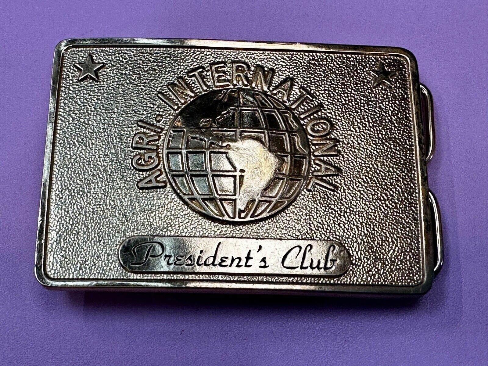 Agri International Inc Omaha NE Farming Presidents club Vintage 1978 Belt Buckle