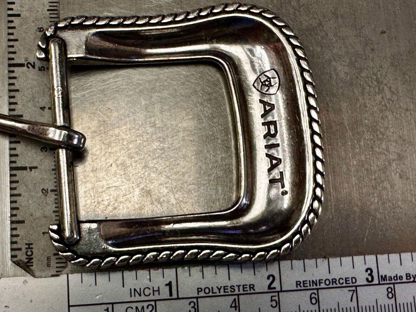 ARIAT Silver Belt Buckle A2108 Ranger Style Replacement Western Belt Buckle