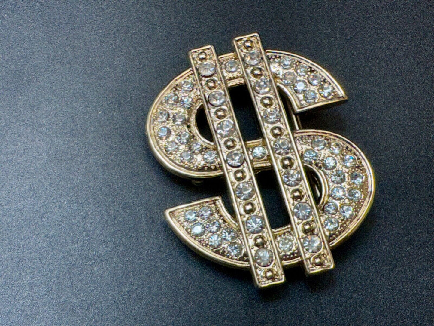 All about the $ - Jeweled Rhinestone covered Dollar Sign money cutout belt buck
