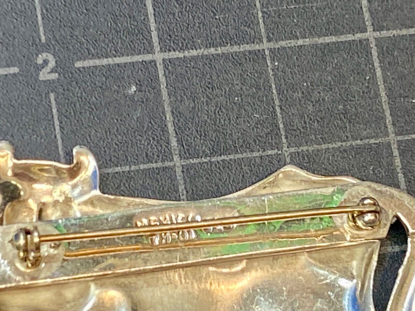 Vintage Dairy Cow Sterling Silver 925 Brooch Pin Mexico Taxco TJ-01 Over 14g